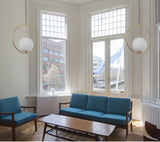 Gold glass pendant light tong ging lighting