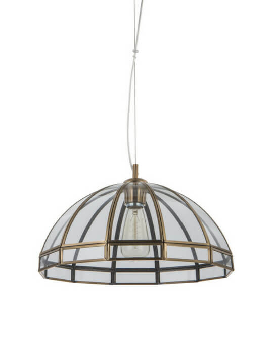 Dome-shaped Copper Pendant Light | Retro Design