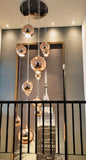 Sphere Rose Gold Pendant Lamp | Chrome Design