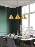 Vintage Triangle Pendant Light | Brass Series