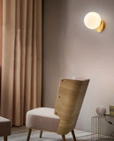 Kufra Gold and White Ball Wall Lamp | Urban Series