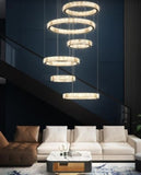 Yavanna Rose Gold High Ceiling Pendant Light | Luxury Series