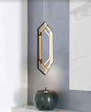 Riona Rose Gold Hexagon Pendant Light | Luxury Series