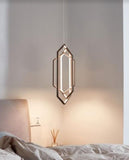 Riona Rose Gold Hexagon Pendant Light | Luxury Series