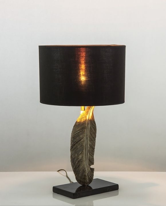 Marina Black Shade Table Lamp | Modern Design