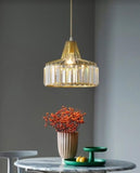 Lanza Black or Gold Crystal Pendant Light | Minimalist Series