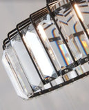 Lanza Black or Gold Crystal Pendant Light | Minimalist Series