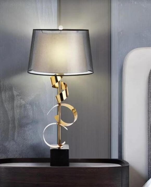 Wanda Gold Marble Table Lamp | Modern Series