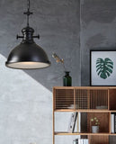 Chester Black Metal Pendant Light