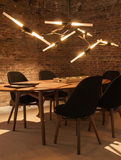 Artistic Tree Branch Pendant Light | Meeting Table