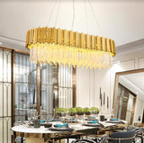 Arezzo Gold Rectangle Chandelier | Posh Series (600mm)