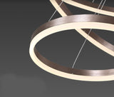 Gwen Modern 5 - Rings Chrome Chandelier | Designer Series
