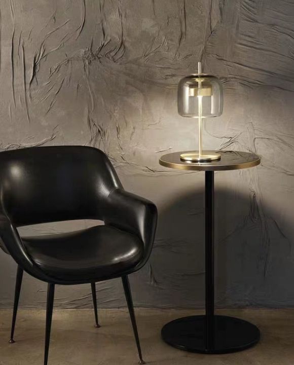 Ripple Gold and Black Table Lamp | Designer Series
