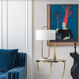 Goro Gold Oval Table Lamp | Designer Series