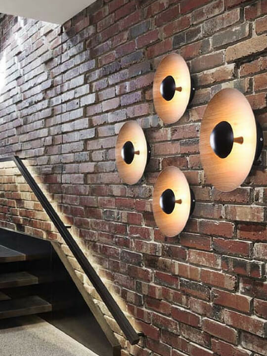 Round LED Wall Light | Bedroom