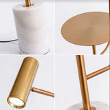 Gold and Marble Floor Lamp | Oriental Series