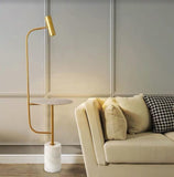Gold and Marble Floor Lamp | Oriental Series