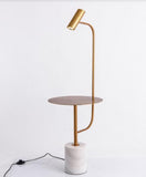 Gold and Marble Floor Lamp | Oriental Series