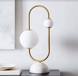 Oval Gold Table Lamp | Designer Series