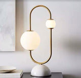 Oval Gold Table Lamp | Designer Series