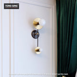 Volta Dual Gold and Black Wall Light