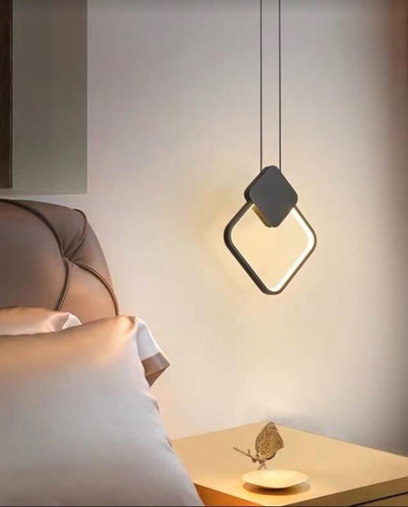 Giuelitta Black Square LED Pendant Light | Urban Series