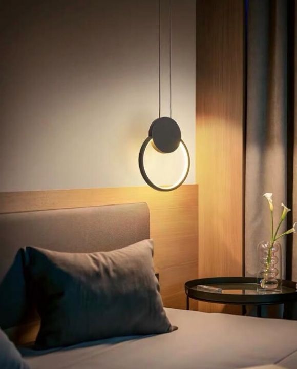 Giuelitta Black Round LED Pendant Light | Urban Series