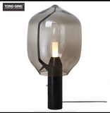 Giuva Black Glass LED Table Lamp | Modern Design