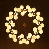 Trendy Gold Glass Balls Chandelier | Designer Series