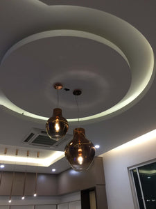 Rayco Rose Gold Pendant Lamp | Chrome Design