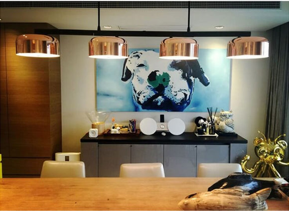 Rose Gold Pendant Lamp | Chrome Design