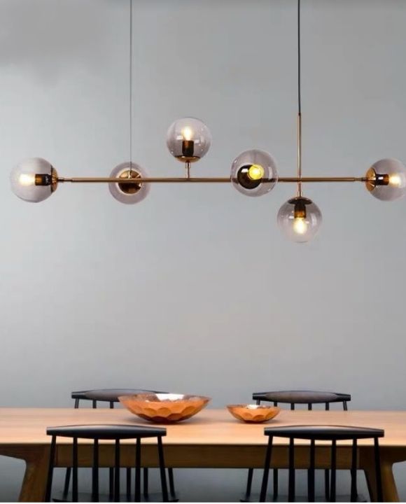 Newell Classy & Trendy Glass Pendant Light | New Arrival (6 Balls)