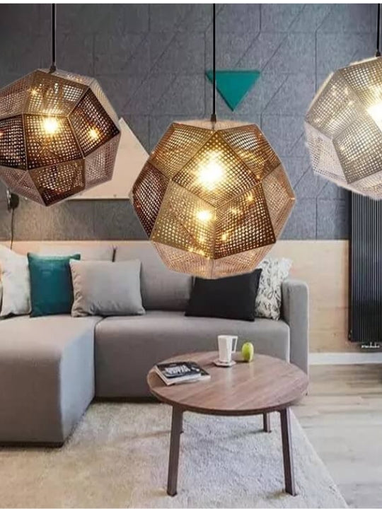 Polyhedron-shaped Pendant Light (600mm) | Minimalist Series