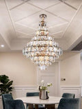 Elegant Pine-shaped Crystal Chandelier | Designer Series