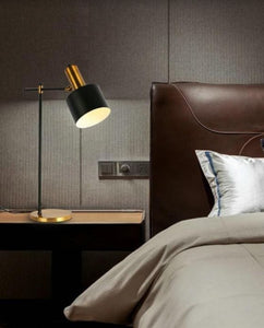 Klas Black and Gold Sconce Table Lamp | New Arrival