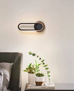 Twin Black 16W Wall Light Tong Ging