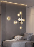 Globe 9 Bulb Gold Atomic Wall Light | Classy Design