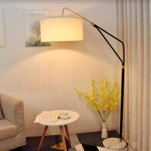 Haric Black and Gold Steel Floor Lamp | Stylish Series