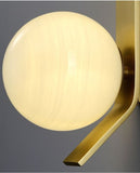 Angela Gold Double Glass Balls Wall Lamp | Minimalist Series