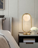 Crawford Gold Oval Table Lamp | Brass Series