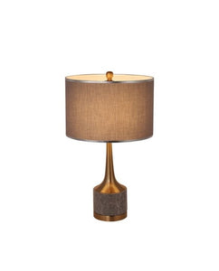 Eyun Grey and Gold Marble Table Lamp | Marble Series