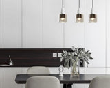 Annika White and Smoky Amber Pendant Lamp | Urban Series