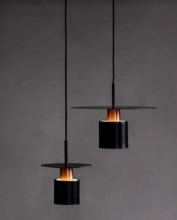 Welina Gold and Black Pendant Lamp | Industrial Series