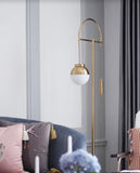 Pleya Gold Curvy Floor Lamp | Contemporary Design