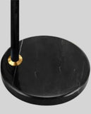 Feiss Black and Gold Floor Lamp with Side Table | Urban Series