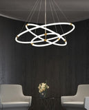 Arken White and Gold 3 Rings LED Pendant Light | Urban Series