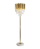 Eveld Gold Crystal Floor Lamp | Classy Series