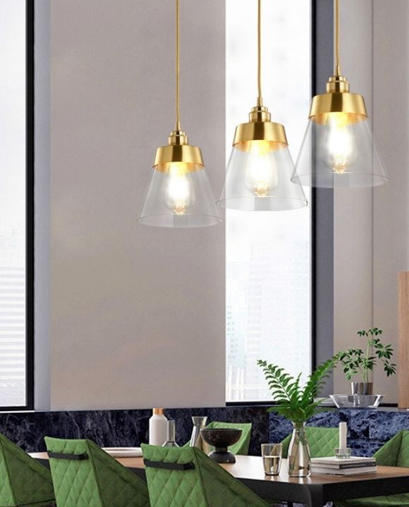 Therese Smokey Grey and Gold Pendant Lamp | Trendy Series