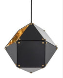 Black and Gold  Decagon Pendant Lamp | New Arrival