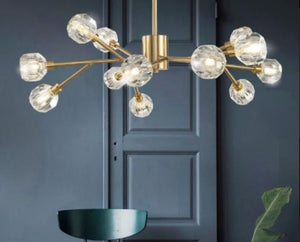 Hayen Gold and Crystal Pendant Lamp | Modern Series